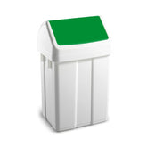 BIN WITH SWING GREEN LID 12L (TT 5222)
